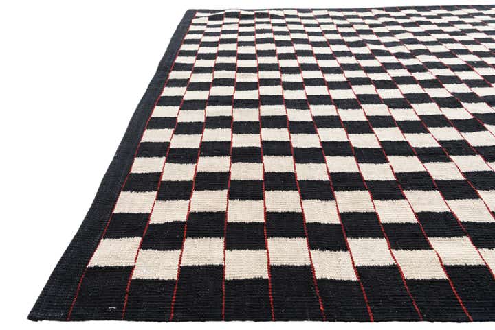 5' 9 x 7' 8 Hand Woven Kilim Modern Wool Rug