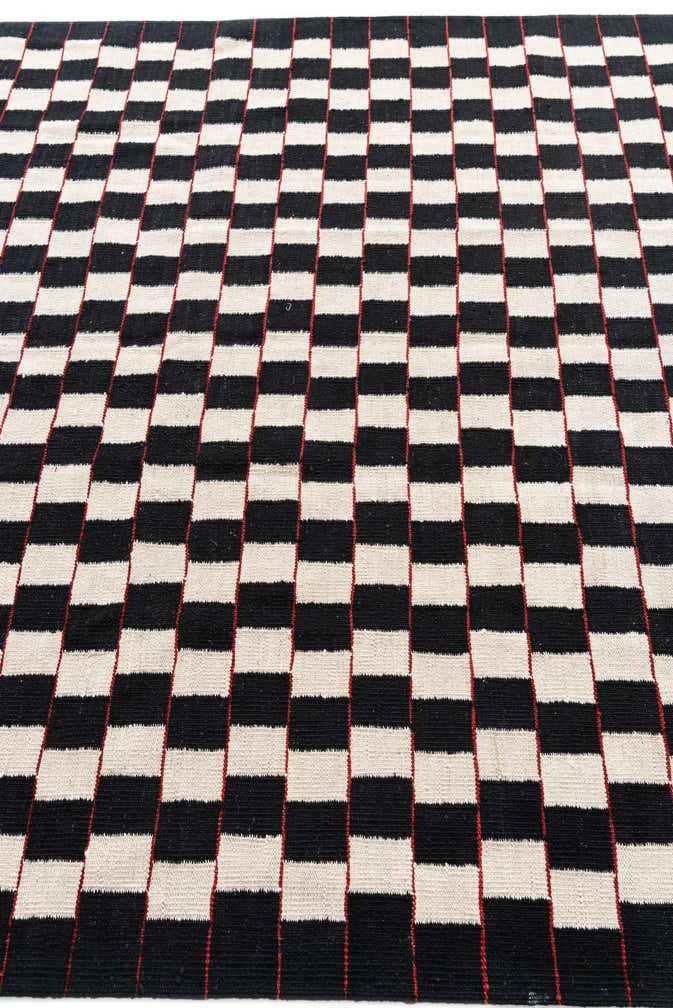5' 9 x 7' 8 Hand Woven Kilim Modern Wool Rug