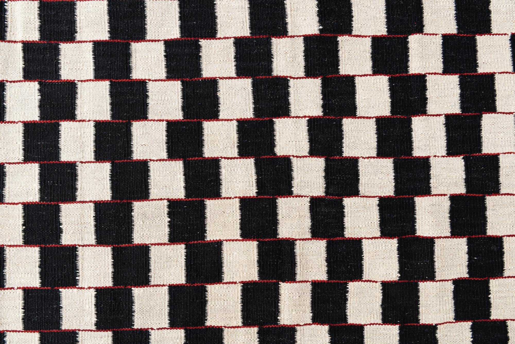 5' 9 x 7' 8 Hand Woven Kilim Modern Wool Rug