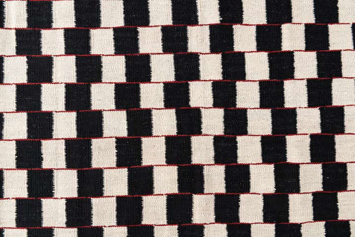 5' 9 x 7' 8 Hand Woven Kilim Modern Wool Rug