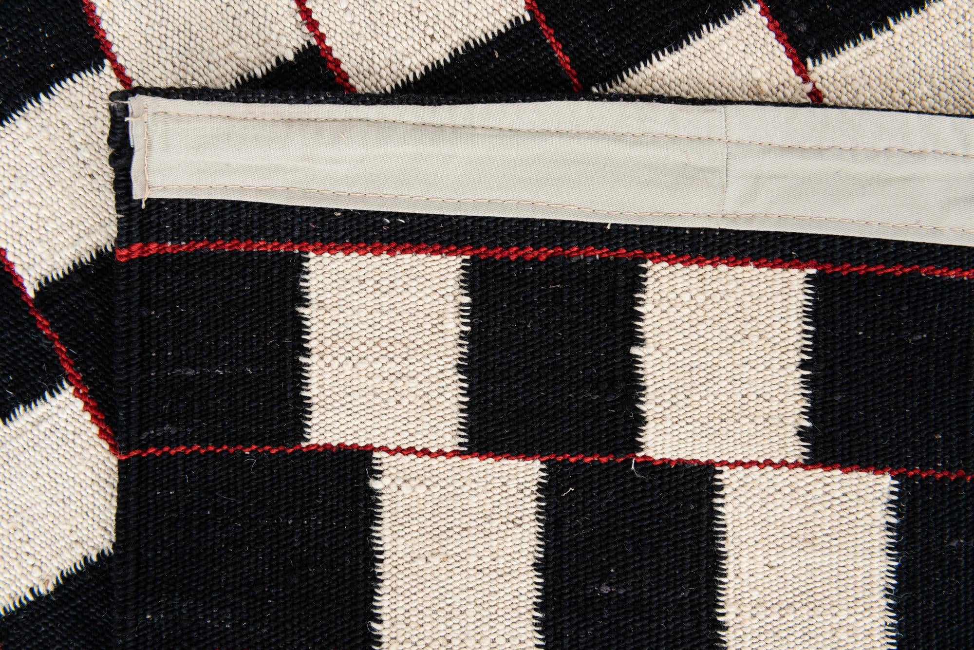 5' 9 x 7' 8 Hand Woven Kilim Modern Wool Rug