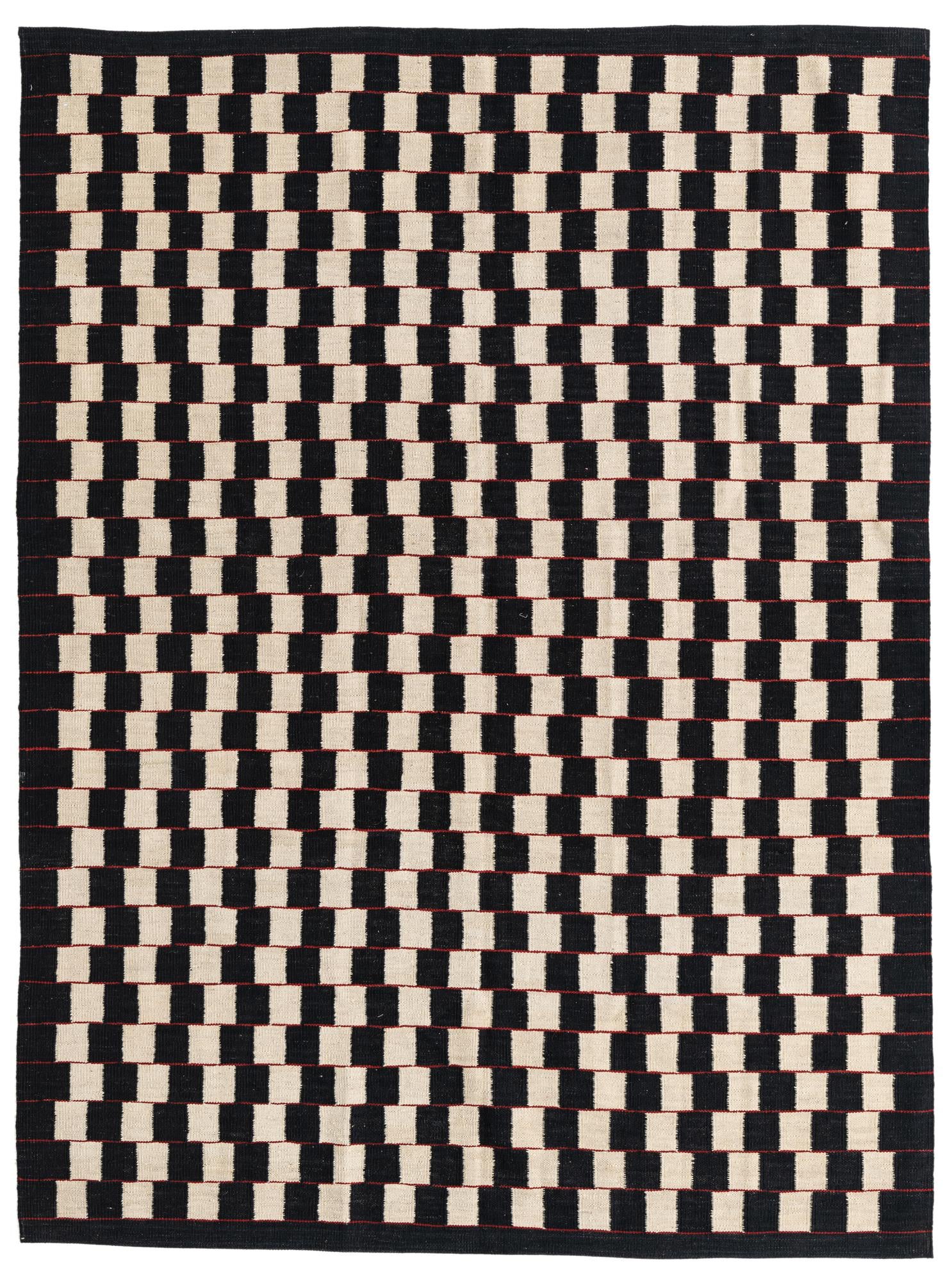 5' 9 x 7' 8 Hand Woven Kilim Modern Wool Rug
