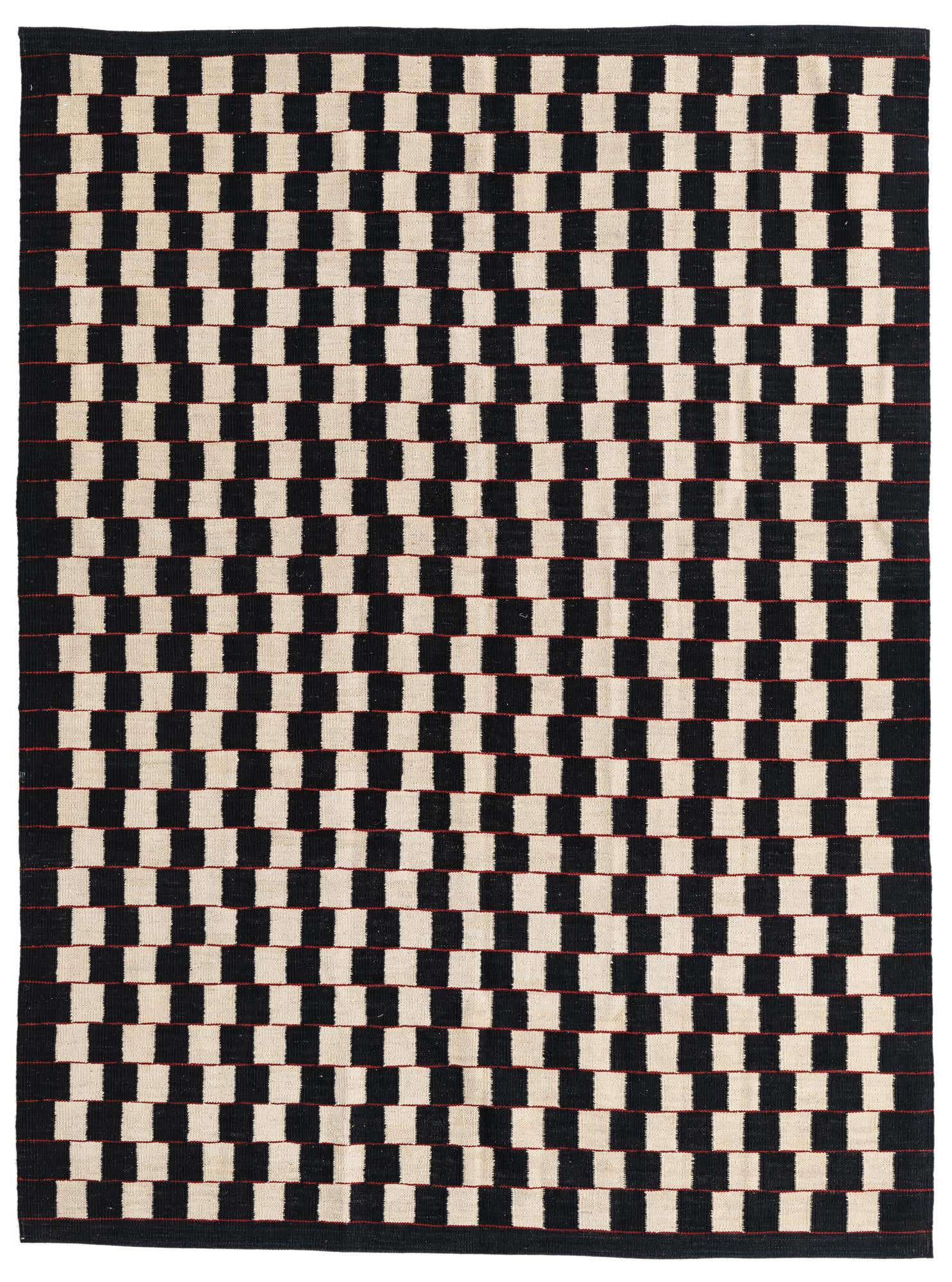 5' 9 x 7' 8 Hand Woven Kilim Modern Wool Rug