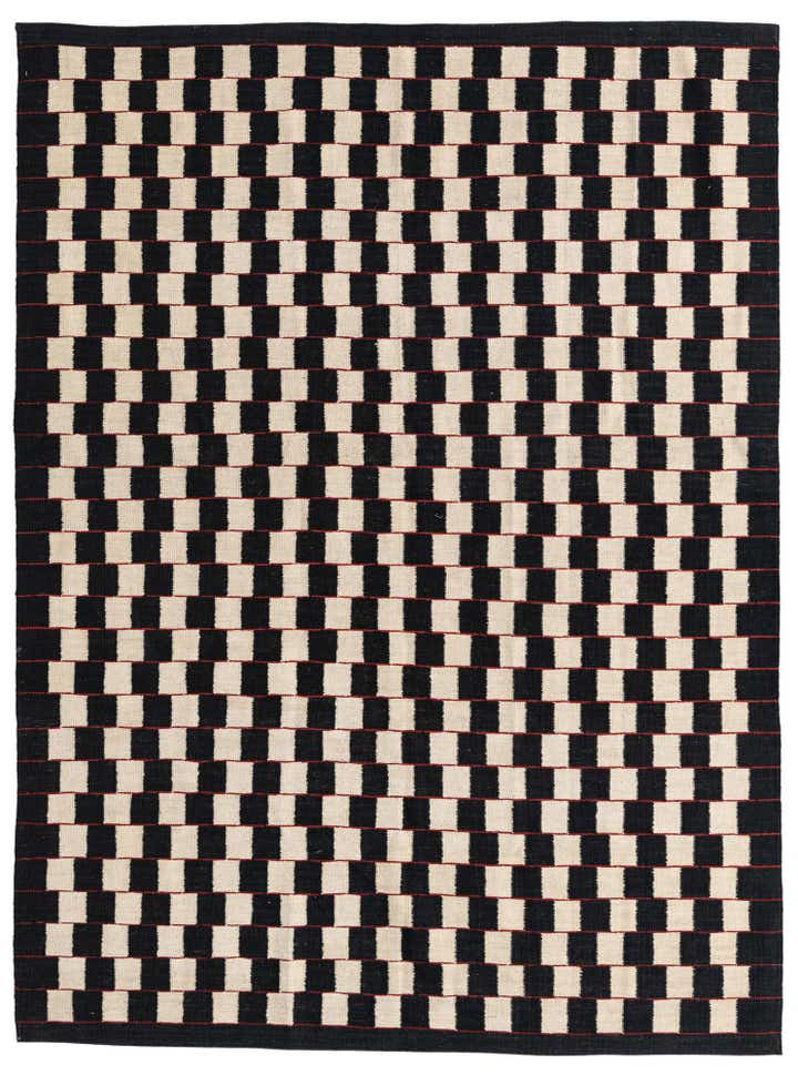 5' 9 x 7' 8 Hand Woven Kilim Modern Wool Rug