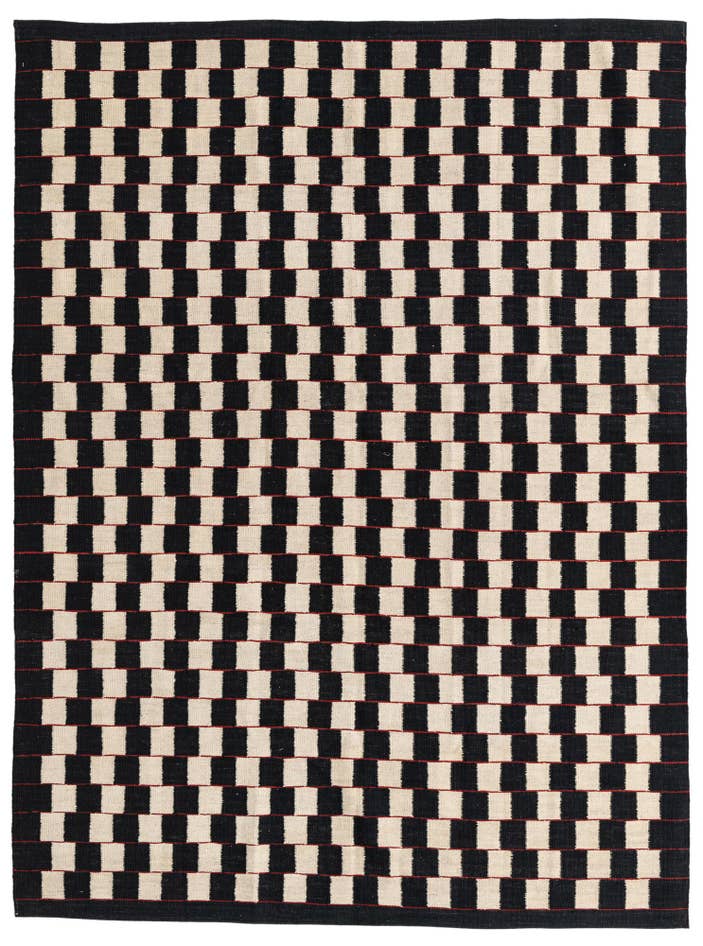 Detail image of 5' 9 x 7' 8 Hand Woven Kilim Modern Wool Rug