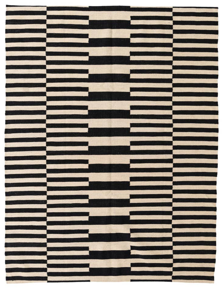 Detail image of 5' 9 x 7' 9 Hand Woven Kilim Modern Wool Rug