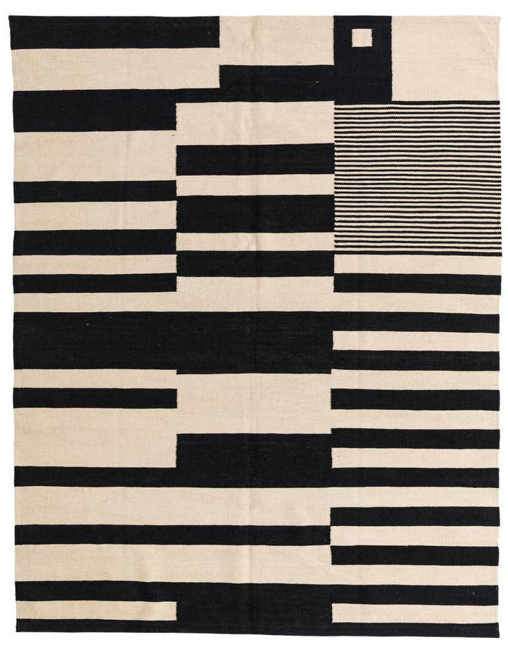 Detail image of 5' 7 x 7' 9 Hand Woven Kilim Modern Wool Rug