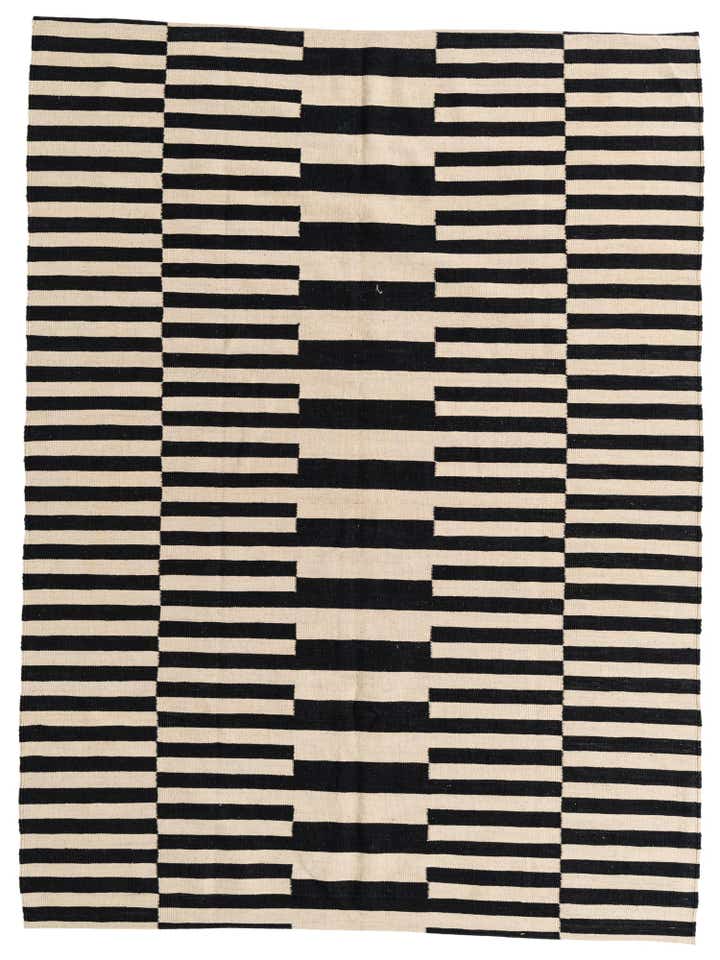 5' 8 x 7' 7 Hand Woven Kilim Modern Wool Rug