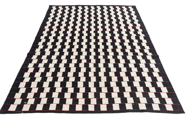 5' 10 x 7' 6 Hand Woven Kilim Modern Wool Rug
