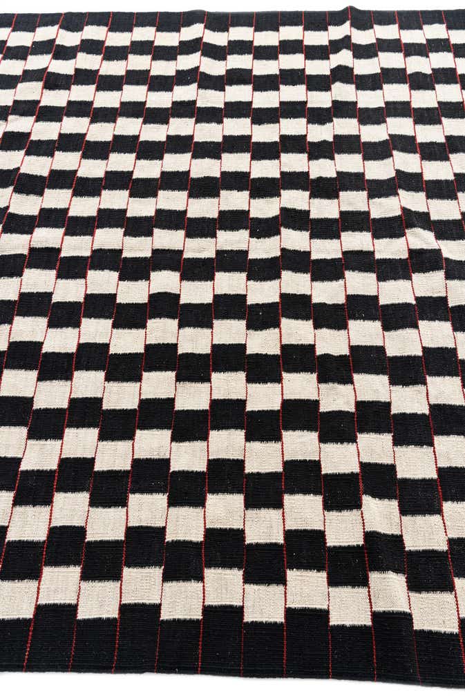 5' 10 x 7' 6 Hand Woven Kilim Modern Wool Rug