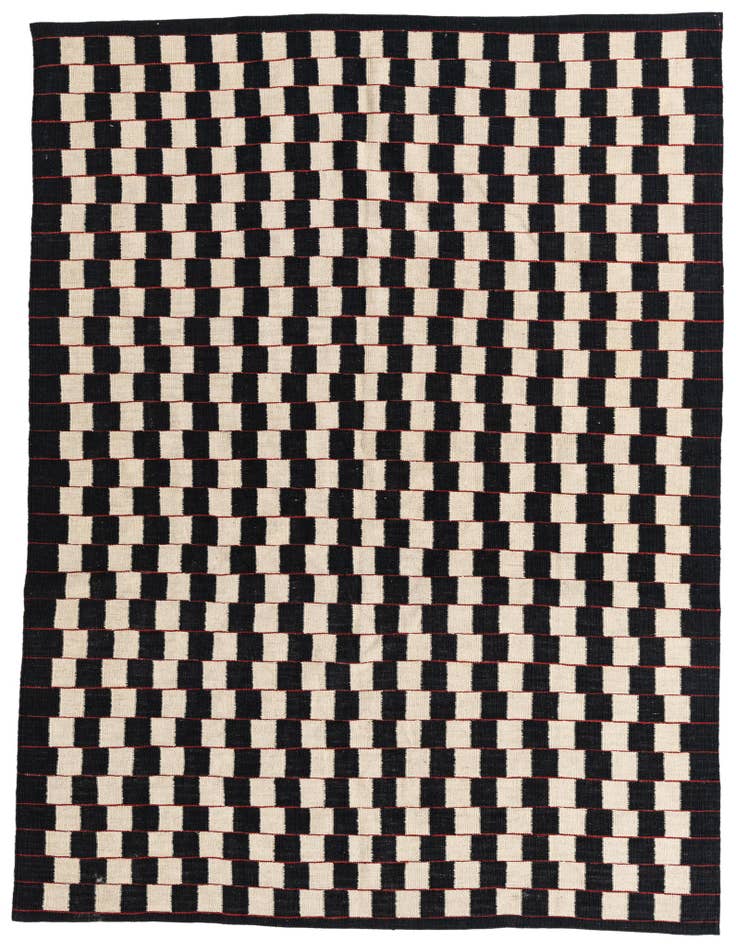 Detail image of 5' 10 x 7' 6 Hand Woven Kilim Modern Wool Rug