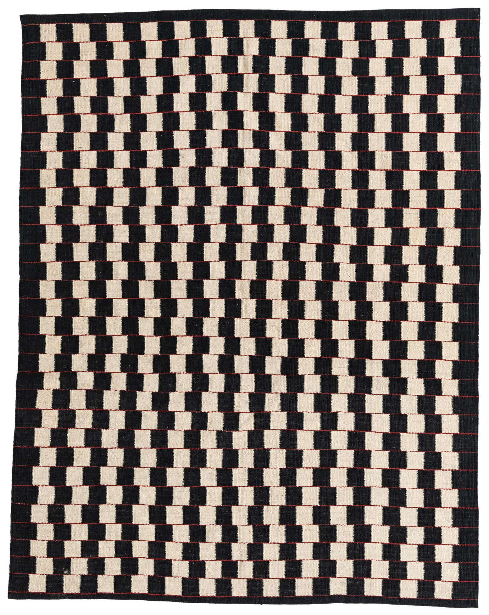 5' 10 x 7' 6 Hand Woven Kilim Modern Wool Rug