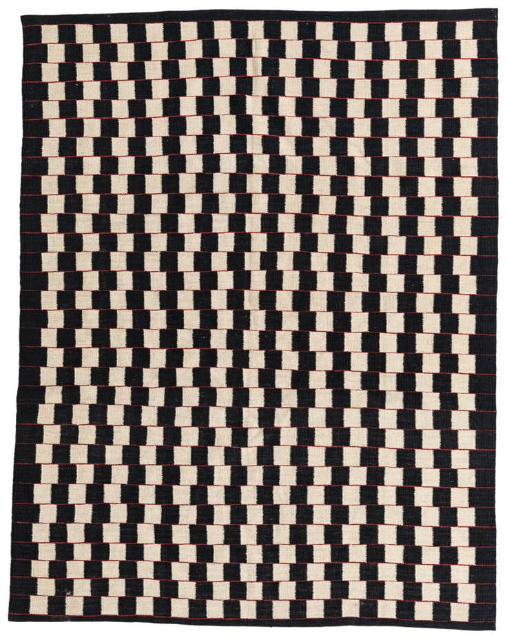 Detail image of 5' 10 x 7' 6 Hand Woven Kilim Modern Wool Rug