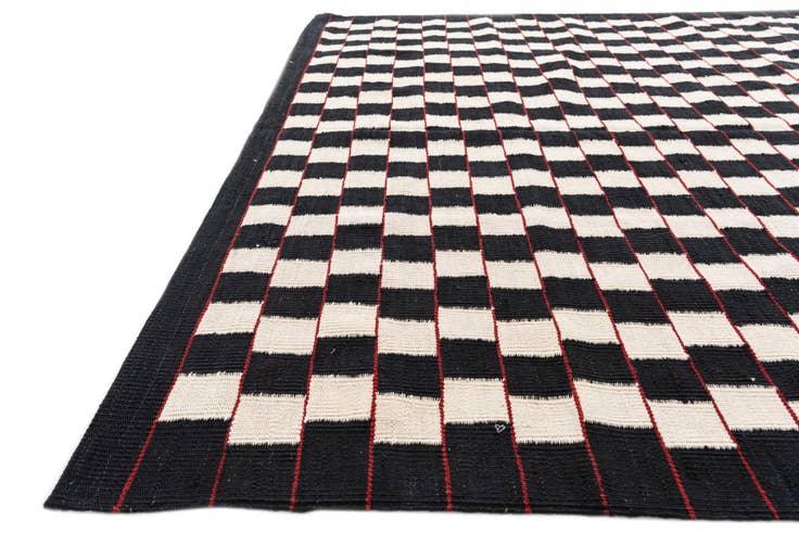 Detail image of 5' 9 x 7' 8 Hand Woven Kilim Modern Wool Rug