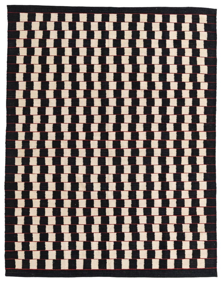 Detail image of 5' 9 x 7' 8 Hand Woven Kilim Modern Wool Rug