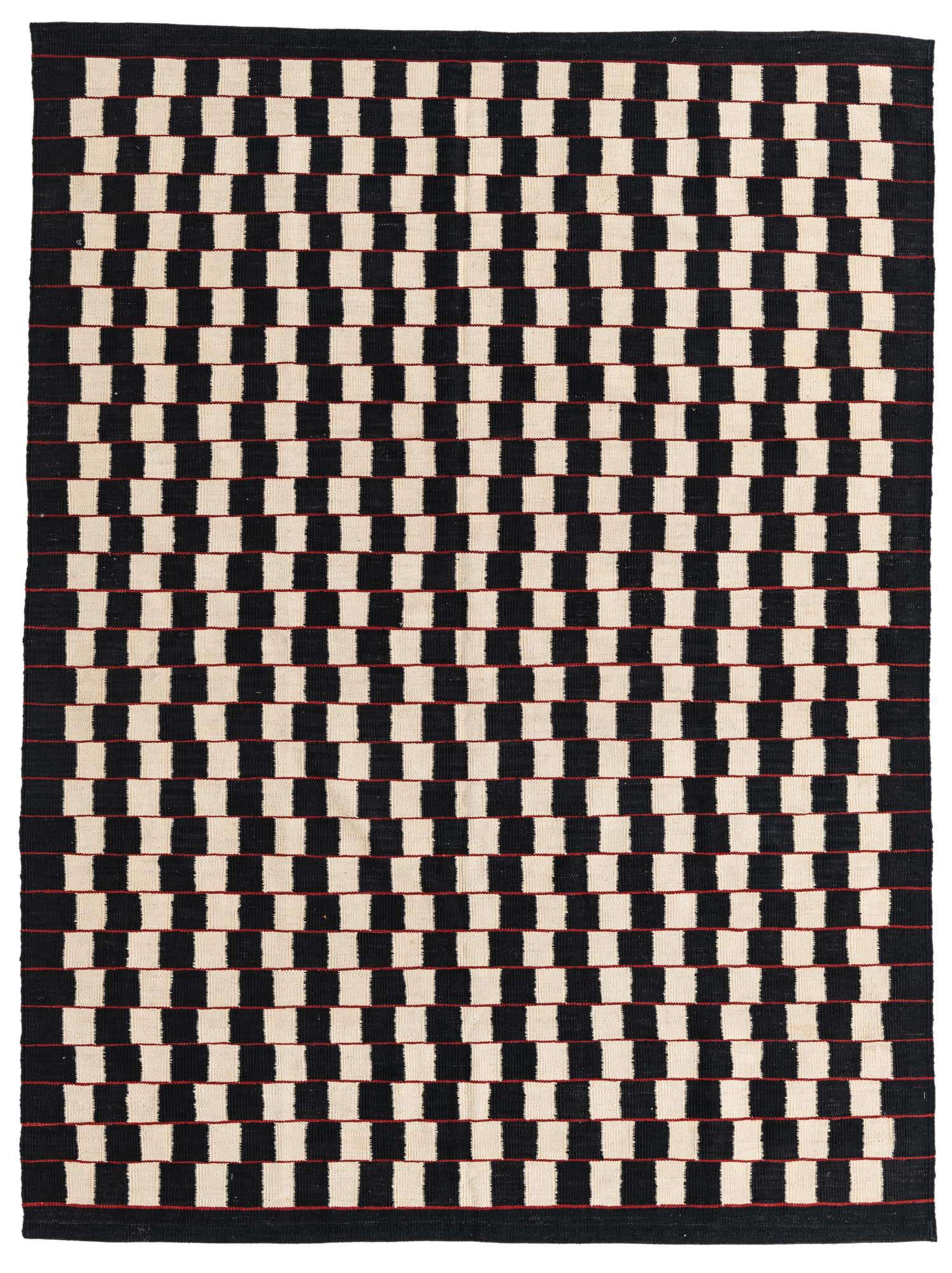 5' 9 x 7' 8 Hand Woven Kilim Modern Wool Rug