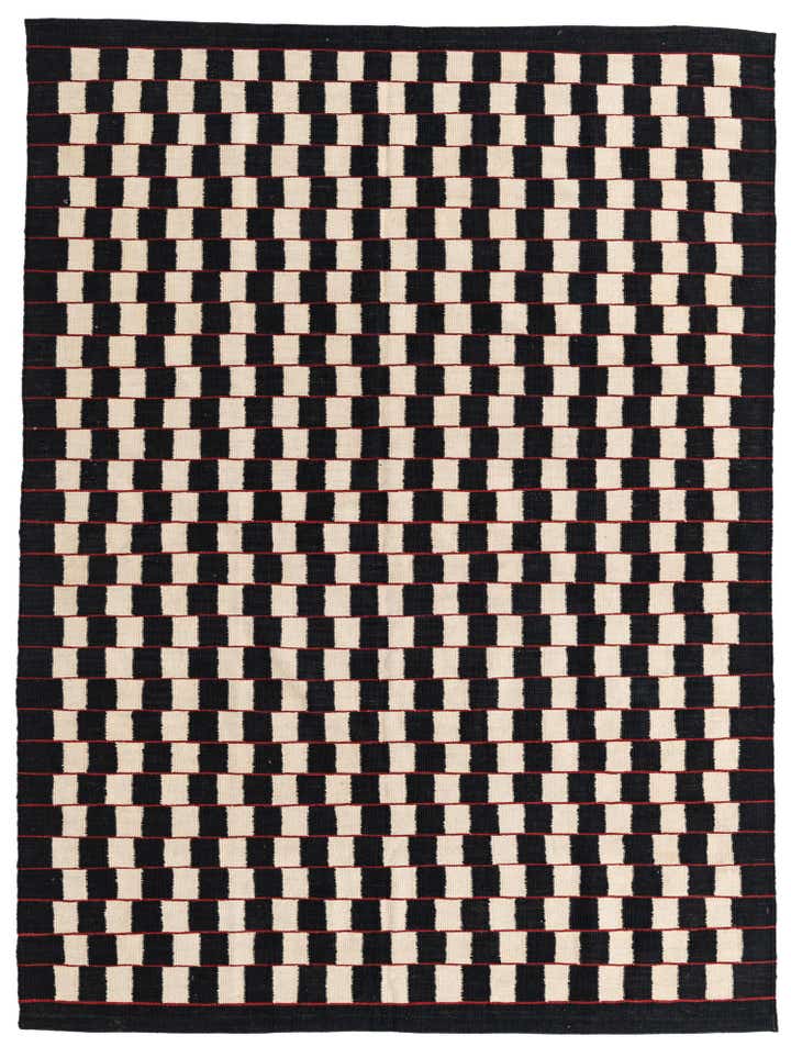 5' 9 x 7' 8 Hand Woven Kilim Modern Wool Rug