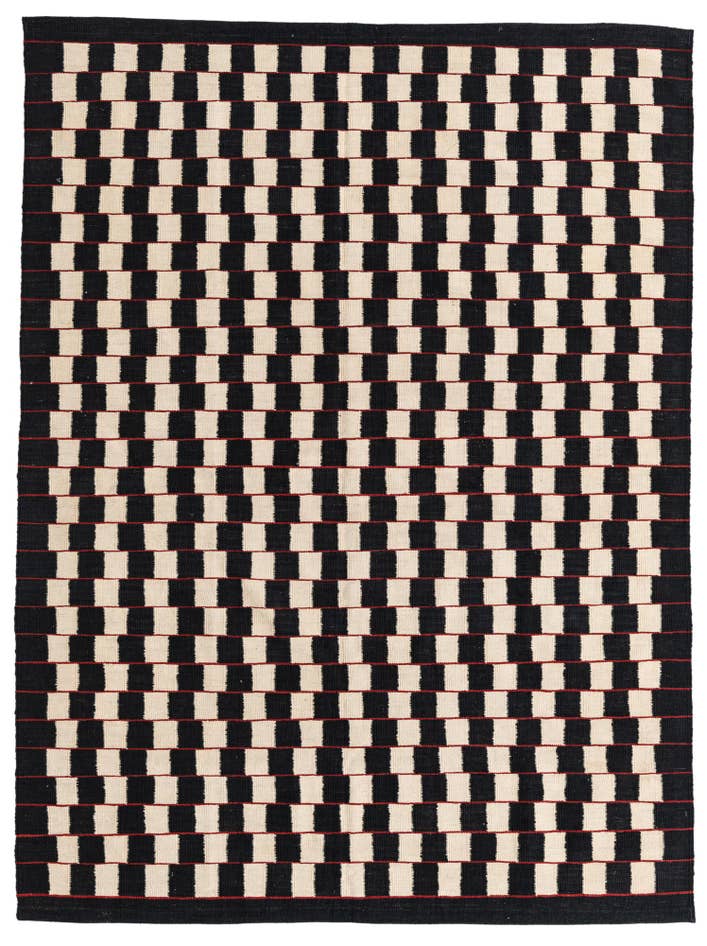 Detail image of 5' 9 x 7' 8 Hand Woven Kilim Modern Wool Rug