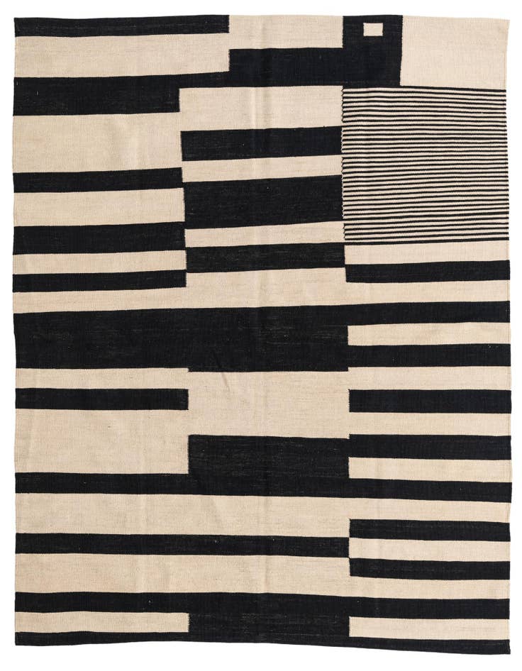 Detail image of 5' 10 x 7' 8 Hand Woven Kilim Modern Wool Rug