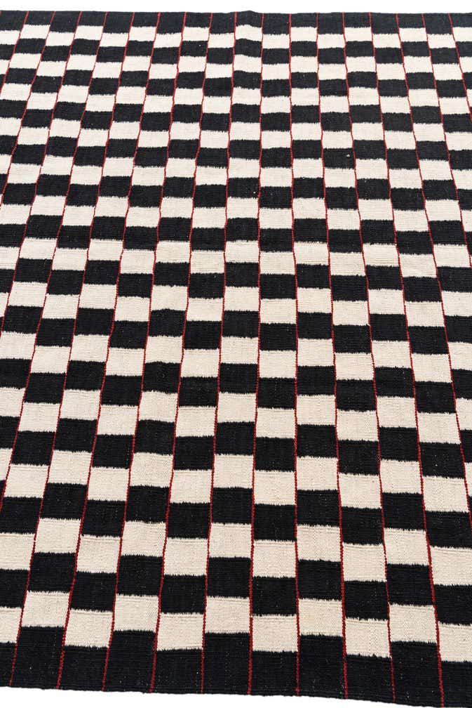 5' 7 x 7' 8 Hand Woven Kilim Modern Wool Rug