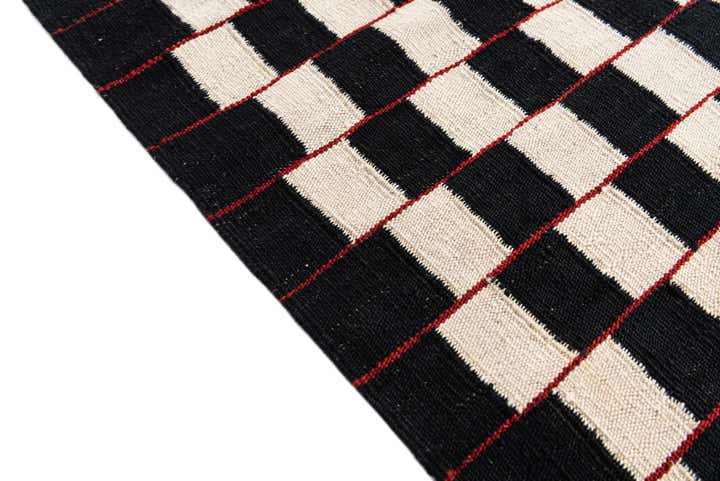 5' 7 x 7' 8 Hand Woven Kilim Modern Wool Rug