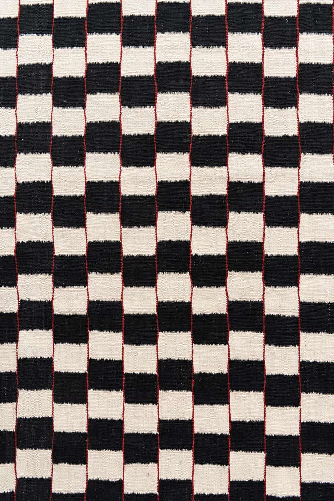 5' 7 x 7' 8 Hand Woven Kilim Modern Wool Rug