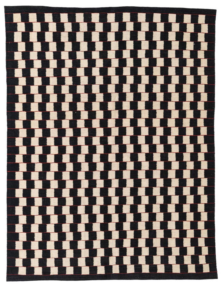 Detail image of 5' 7 x 7' 8 Hand Woven Kilim Modern Wool Rug