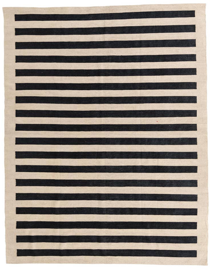 Detail image of 6' 9 x 9' 7 Hand Woven Kilim Modern Wool Rug