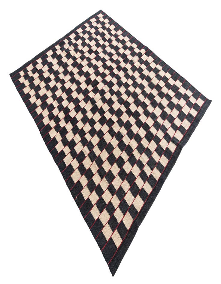 Detail image of 5' 1 x 6' 2  Hand Woven Kilim Modern Wool Rug