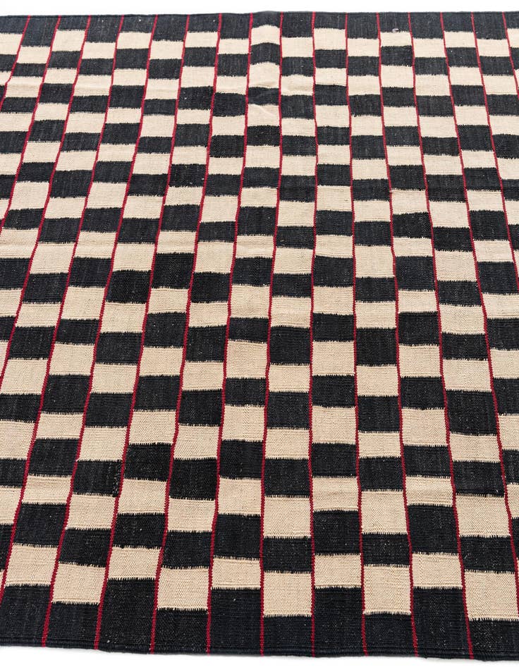 Detail image of 5' 1 x 6' 2  Hand Woven Kilim Modern Wool Rug