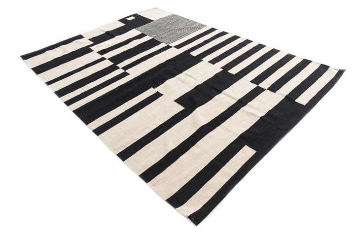 5' 8 x 7' 9 Hand Woven Kilim Modern Wool Rug