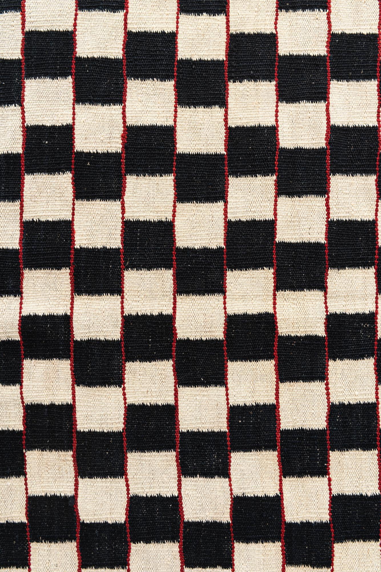 4' 2 x 5' 9 Hand Woven Kilim Modern Wool Rug