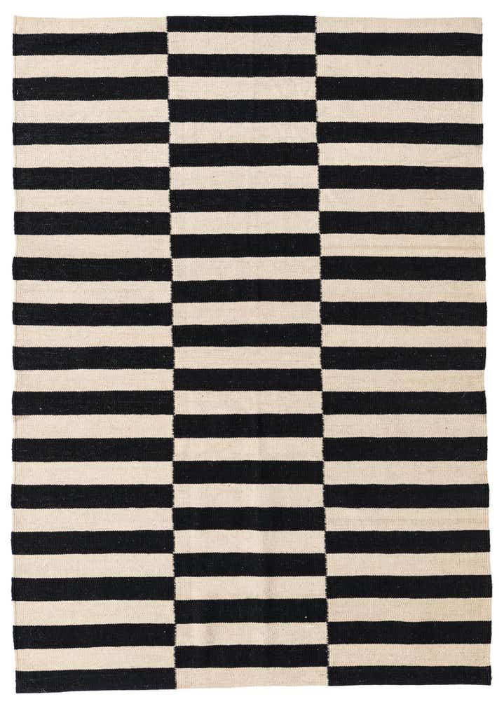 130cm x 185cm Handgewebt Kilim Modern Wolle Teppich