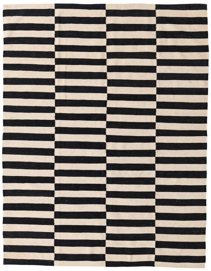 Detail image of 5' 7 x 7' 9 Hand Woven Kilim Modern Wool Rug