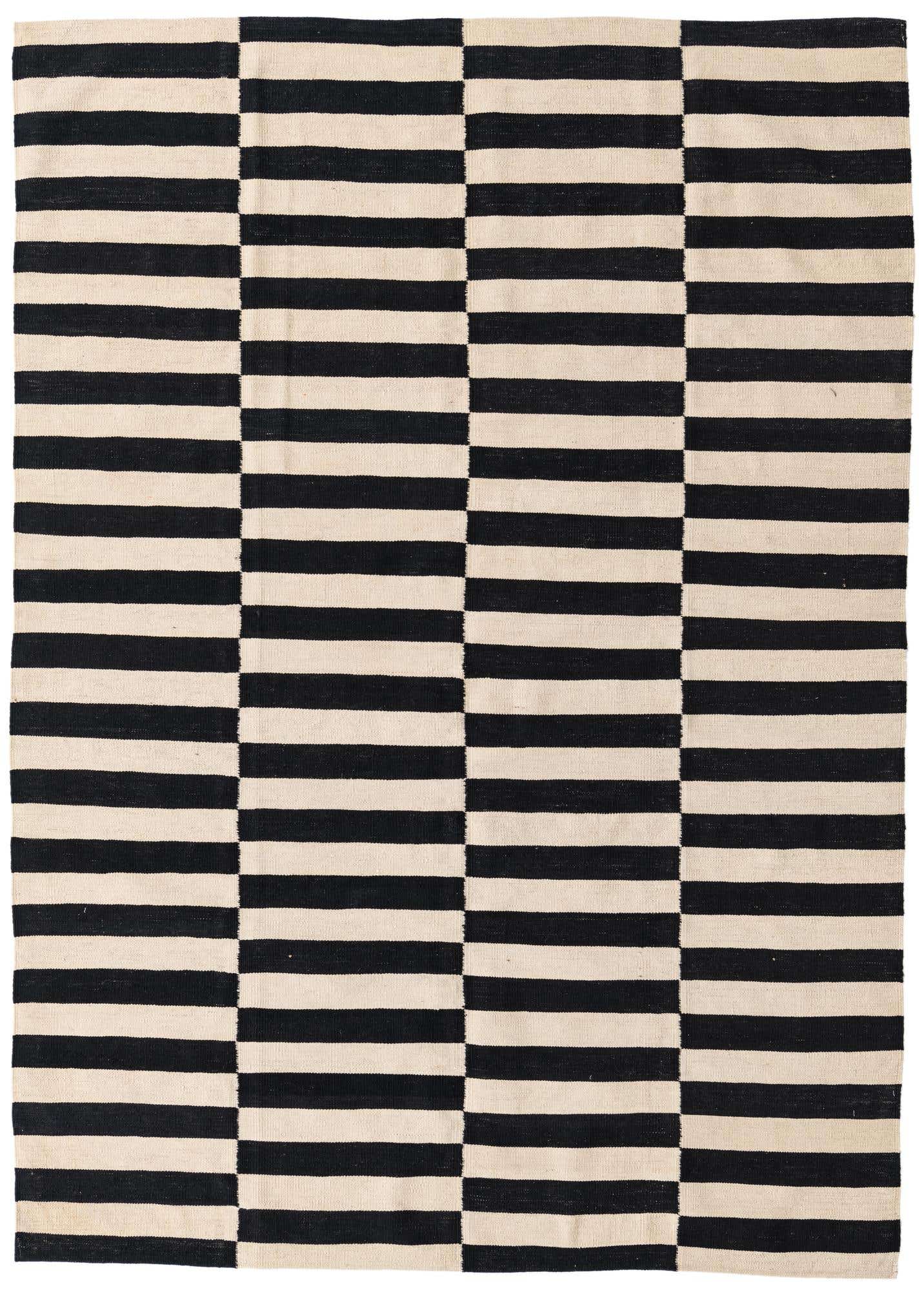 5' 7 x 7' 9 Hand Woven Kilim Modern Wool Rug