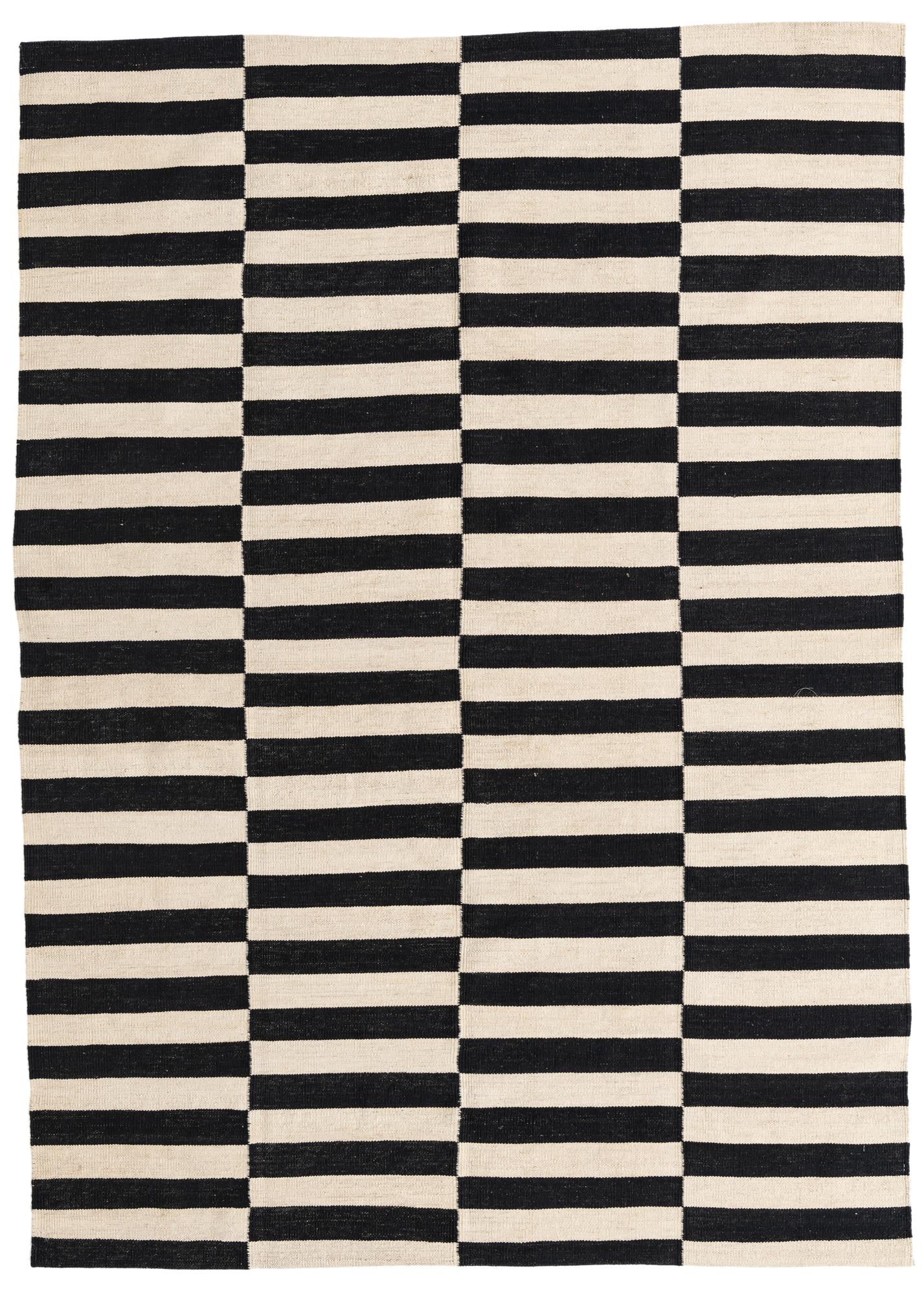 5' 8 x 7' 10 Hand Woven Kilim Modern Wool Rug