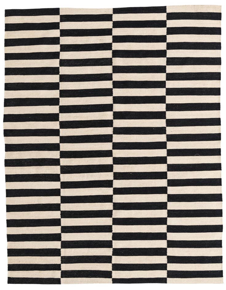 Detail image of 5' 8 x 7' 10 Hand Woven Kilim Modern Wool Rug