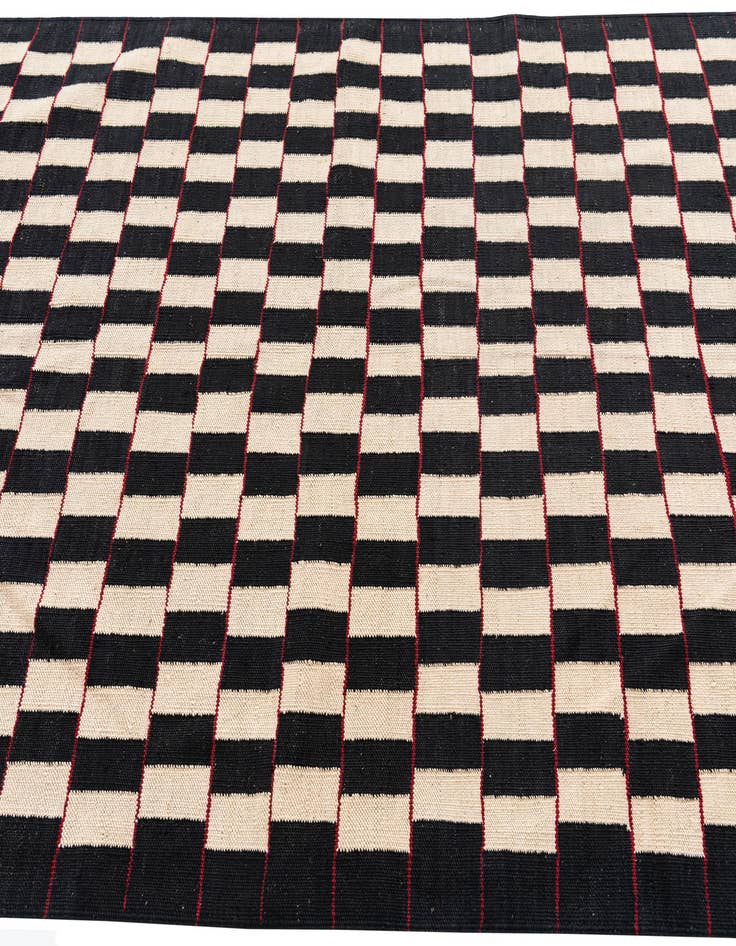 Detail image of 4' 10 x 6' 5  Hand Woven Kilim Modern Wool Rug