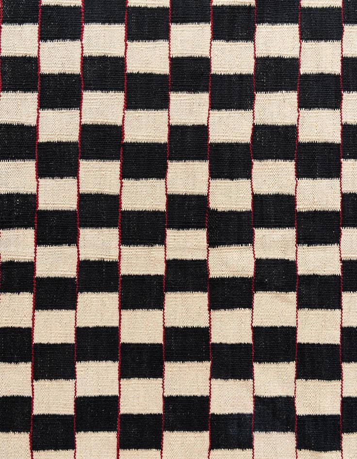 Detail image of 4' 10 x 6' 5  Hand Woven Kilim Modern Wool Rug