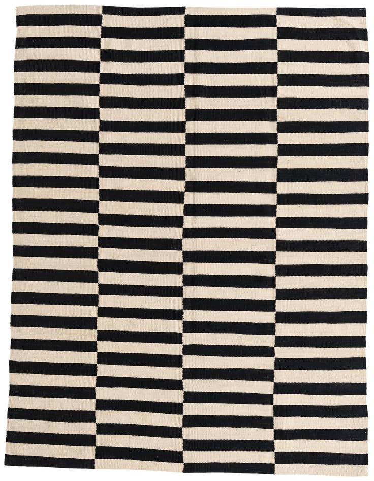Detail image of 5' 7 x 7' 9 Hand Woven Kilim Modern Wool Rug