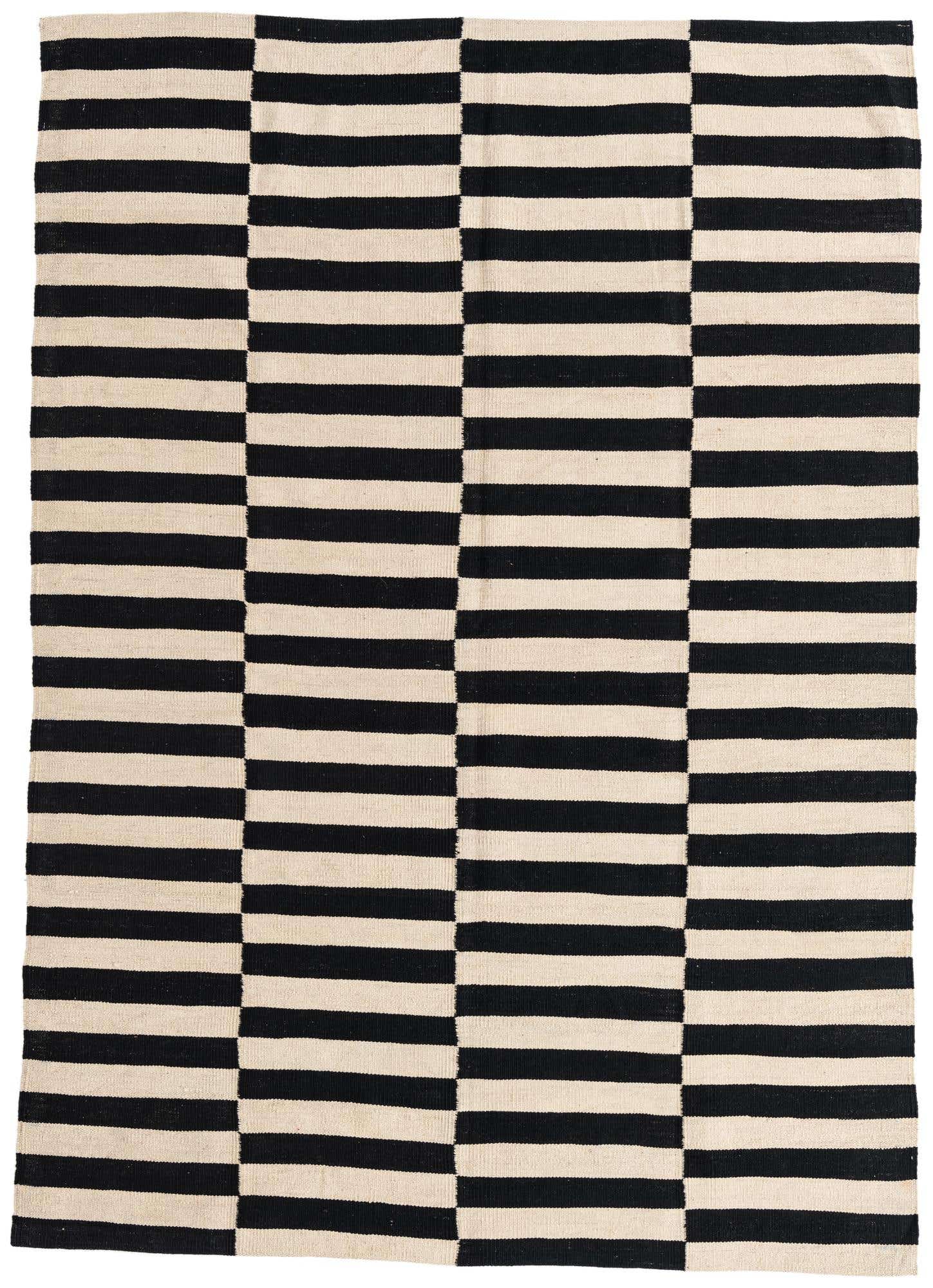 5' 7 x 7' 9 Hand Woven Kilim Modern Wool Rug