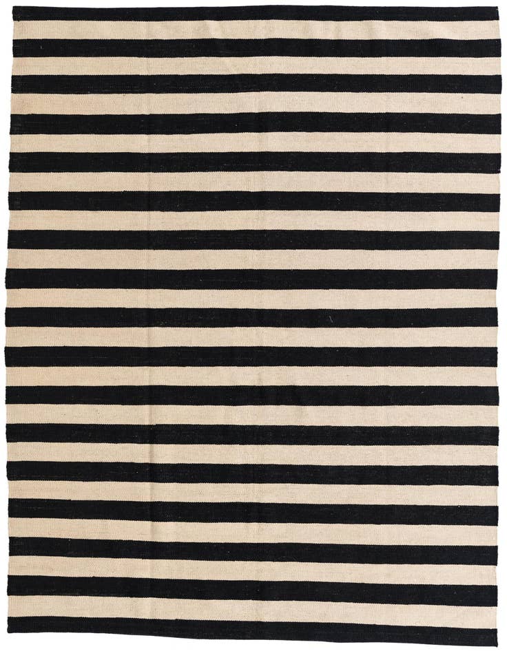 Detail image of 5' 6 x 8' 2 Hand Woven Kilim Modern Wool Rug