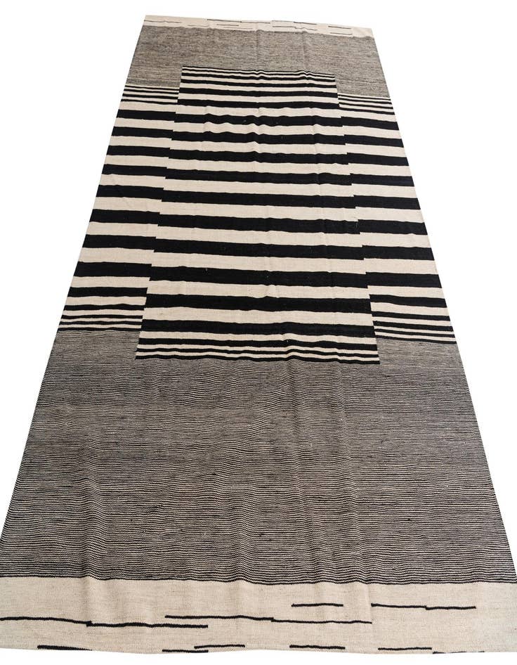 Detail image of 7' x 9' 7  Hand Woven Kilim Modern Wool Rug