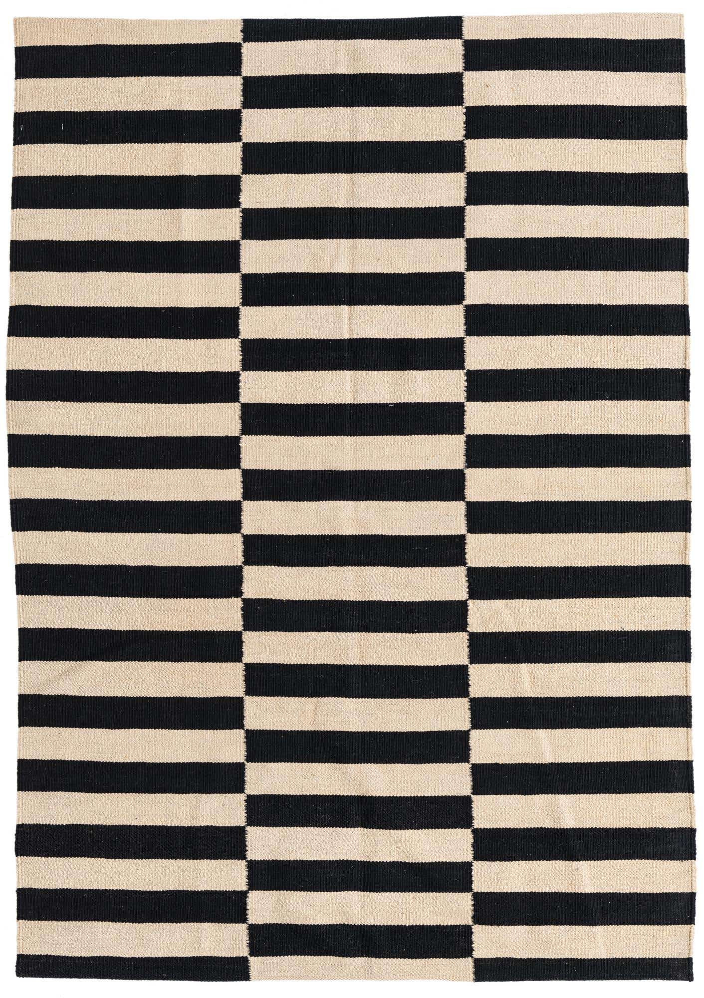 4' 2 x 6' Hand Woven Kilim Modern Wool Rug