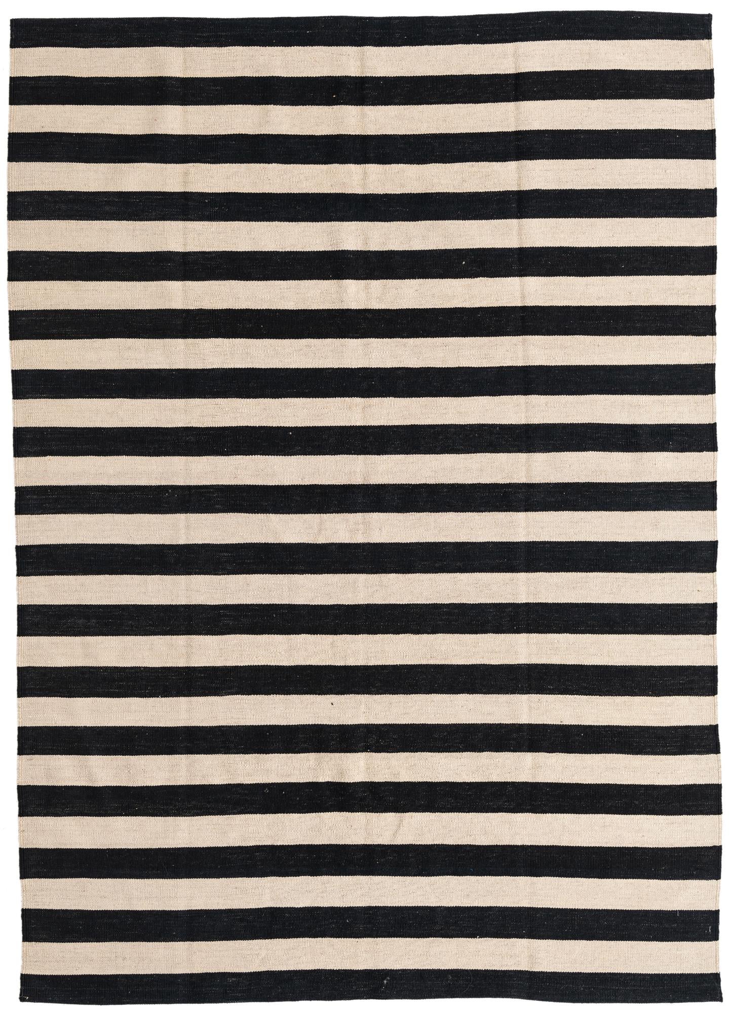 6' 8 x 9' 9 Hand Woven Kilim Modern Wool Rug