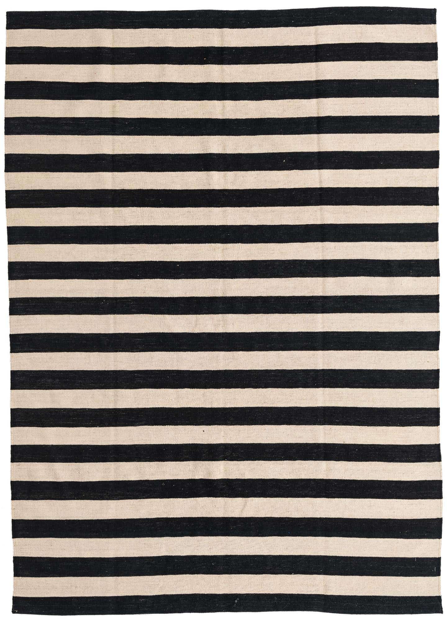 6' 8 x 9' 9 Hand Woven Kilim Modern Wool Rug