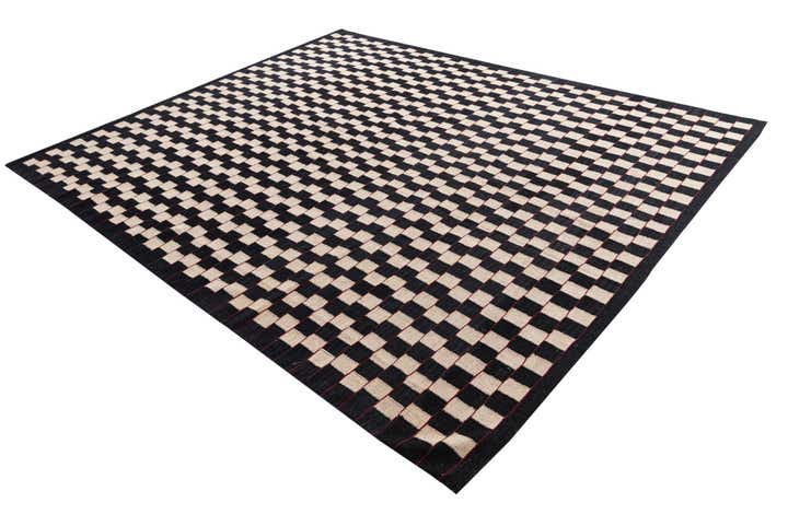 8' 3 x 9' 9 Hand Woven Kilim Modern Wool Rug
