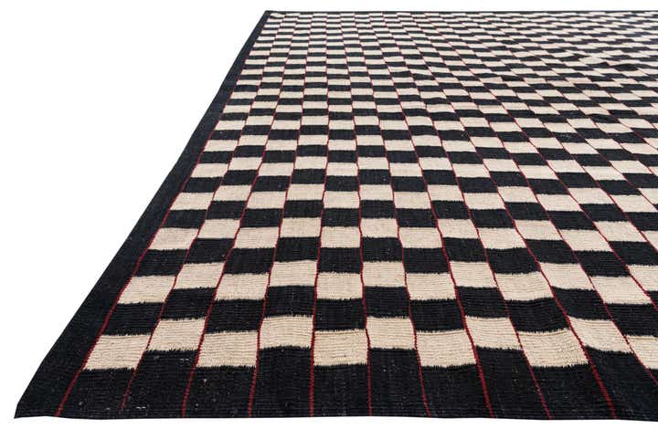 8' 3 x 9' 9 Hand Woven Kilim Modern Wool Rug