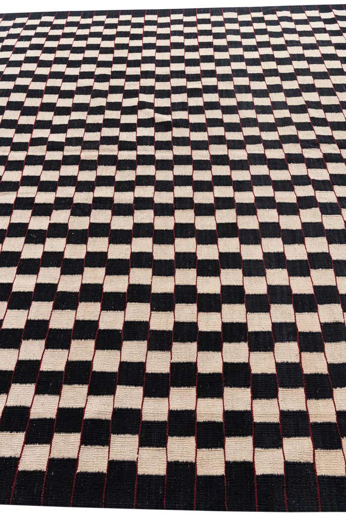 8' 3 x 9' 9 Hand Woven Kilim Modern Wool Rug