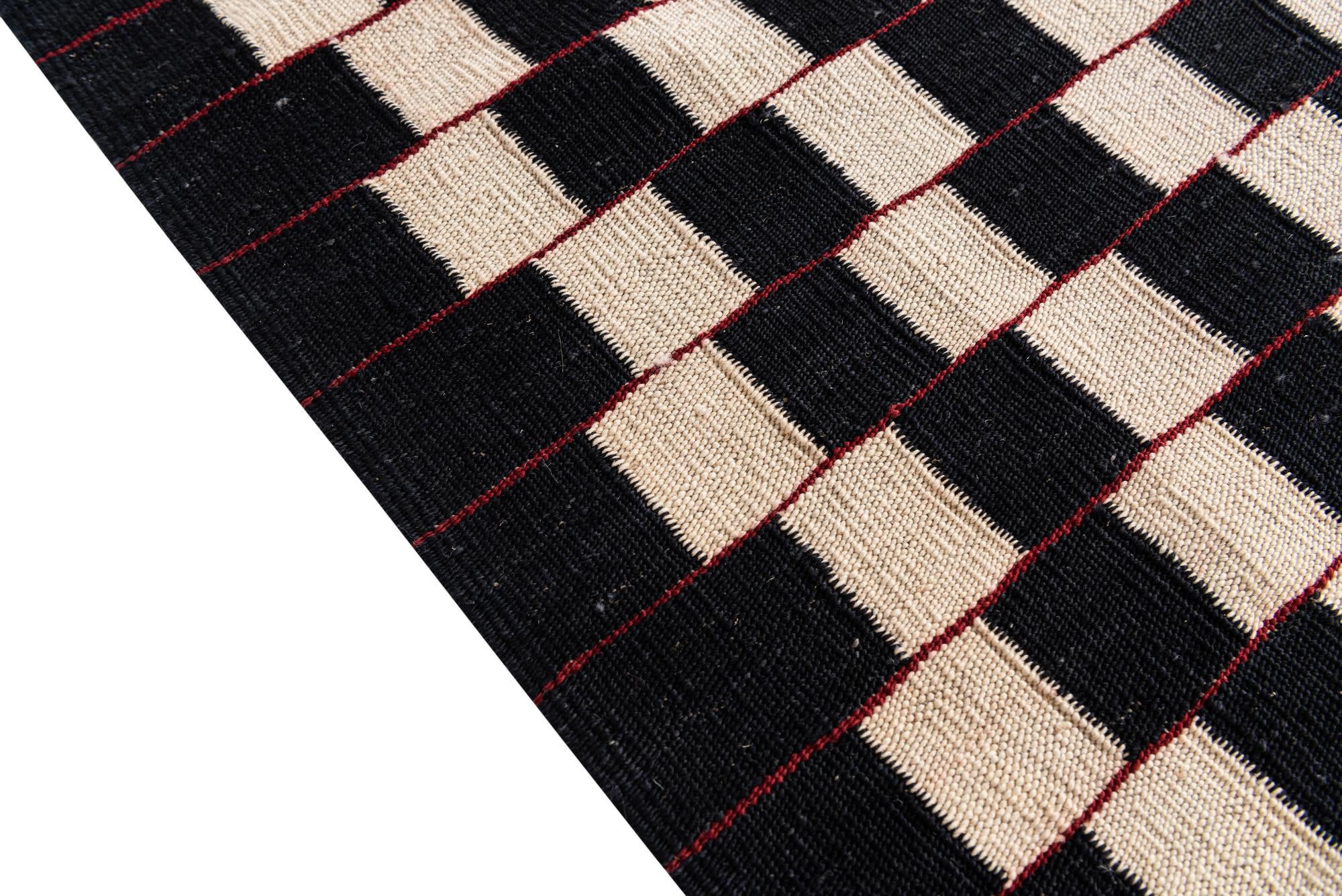 8' 3 x 9' 9 Hand Woven Kilim Modern Wool Rug